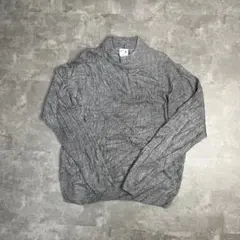 vintage mokku neck design knit gray