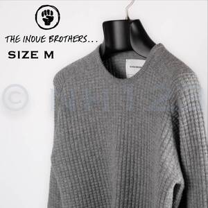 The Inoue Brothers Thin Waffle Knit Pullover サイズM ロイヤルアルパカ ニットプルオーバー セーター カーディガン お探しの方も