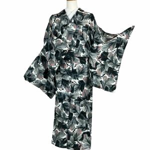 小紋 単衣着物 着物 きもの カジュアル着物 リサイクル着物 kimono 中古 仕立て上がり 身丈145cm 裄丈62.5cm