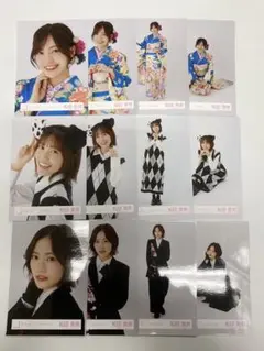 松田里奈 櫻坂46 生写真 2025年 振袖 年末衣装 いぬみみ 12種 コンプ