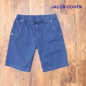 春夏/JACOB COHEN/31インチ/イージー ハーフパンツ J6154 COMF ストレッチ ウエストゴム イタリア製 新品/青/ブルー/ic425/