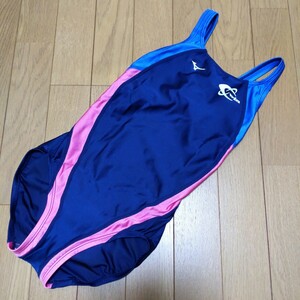 スウィン S ミズノ 競泳水着 光沢 ネイビー×ピンク×ブルー S-win Swin MIZUNO SwimSuits 旧タイプ