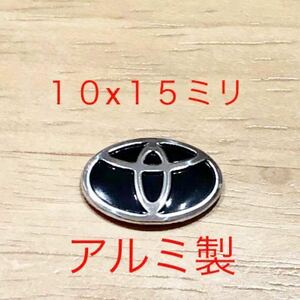 トヨタ エンブレム 3Dシール １個 アルミ製 TOYOTA ドア ミラー ロゴ 鍵 キー ハンドル ハイエース アクア カローラ トヨタエンブレム ロゴ