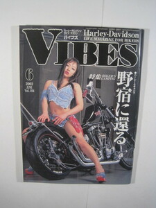 VIBES (バイブス) 2002年 6月号 バイブズ 折込み付属 バイク 雑誌 ハーレーダビットソン ハーレー 藤森エレナ 2002