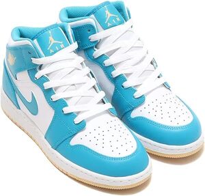 送料無料 23cm●NIKE エア ジョーダン 1 ミッド AIR JORDAN 1 MID GS AJ アクア 白 DQ8423-400