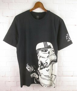 LST9913 adidas アディダス STAR WARS スターウォーズ ストームトルーパー Tシャツ P99647 S 未使用 ブラック（クリックポスト可）