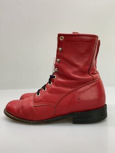 Justin BOOTS◆ジャスティンブーツ/L0503/ブーツ/US6.5/レッド/傷汚れ有