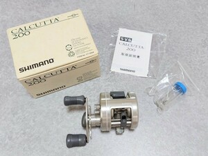 即決価格 希少 美品 SHIMANO シマノ 92カルカッタ200 付属品あり ベイトリール リール初代カルカッタ