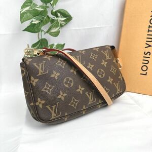 y460 【美品】 1円 LOUIS VUITTON ルイヴィトン アクセソワール M40712 ポーチ ショルダー ハンドバッグ モノグラム シリアル AR0998