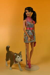 Barbie人形　「詳細不明 Barbie」(29) 元箱無し・サービス品（Dog）付き
