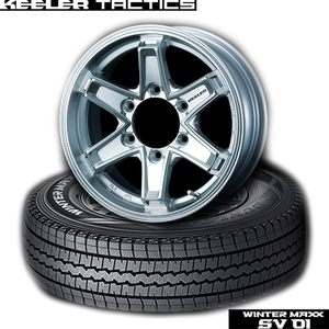 ハイエース｜ダンロップWINTER MAXX SV01 & KEELER TACTICS｜195/80R15 105/107L｜スタッドレスタイヤ & ホイール4本セット