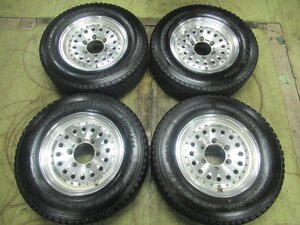 ハイエース　ワイド　スタッドレスセット　MONBASA　15X6J+25　6/139.7　JWL-T規格　【215/65R15　110/108】BS　W979　8～9分