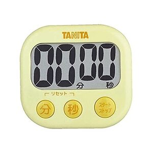 タニタ キッチン 勉強 学習 タイマー マグネット付き 大画面 大音量 100分 イエロー TD-384 YL でか見え