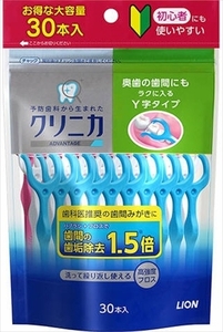 まとめ得 クリニカアドバンテージ デンタルフロス Y字タイプ 30本 ライオン フロス・歯間ブラシ x [4個] /h