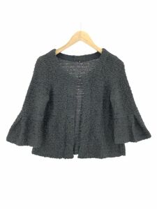 UNTITLED アンタイトル ウール・モヘヤ混 ニット ジャケット size2/グレー ◇■ ☆ dka6