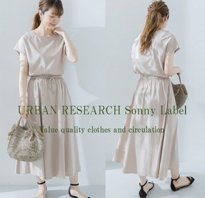 【WEB限定】URBAN RESEARCH Sonny Label アーバンリサーチ 21SS フレンチラグランフレアワンピース 1枚で大人カジュアルなスタイリング完成