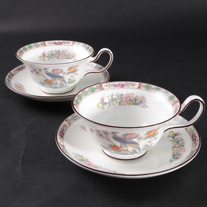 ◆◇WEDGWOOD ウェッジウッド クタニクレーン ティーカップ＆ソーサー 2客◇◆