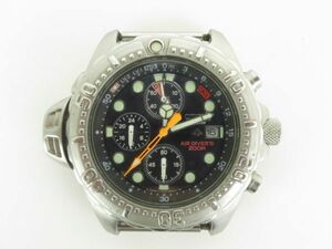 シチズン CITIZEN　プロマスター アクアランド アナログデプスメーター エコ・ドライブ 腕時計　B740-H16731 黒文字盤 シルバーカラー　I32