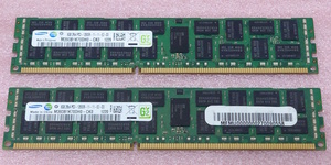 ＞Samsung M393B1K70DH0-CK0 2枚セット *PC3-12800R/DDR3-1600 ECC REG/Registered 240Pin DDR3 RDIMM 16GB(8GB x2) 動作品