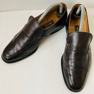 BALLY バリー 濃茶 ローファー25cm 除菌・消臭済み