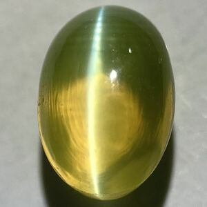 〔天然クリソベリルキャッツアイ1.430ct〕U 約6.74×4.76mm ルース 裸石 宝石 ジュエリー chrysoberyl cats eye EB0/EB0 テEG0