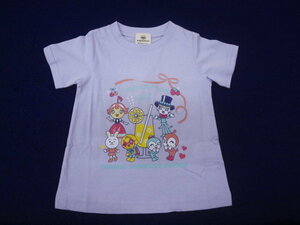 新品　95　アンパンマン半袖Ｔシャツ　ラベンダー　レターパック発送（代引き不可）TA3042