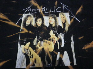 Metallica 初期フォト ダイタイ染め メタリカ バンドTシャツ 80