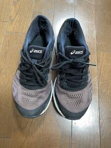 X5079 アシックス　レディースシューズ　スニーカー　24.5 黒　ASICS