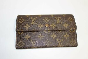 訳あり LOUIS VUITTON ポルトフォイユ インターナショナル モノグラム M61217 三つ折り ホック付き 長財布 ルイヴィトン 中古 USED品