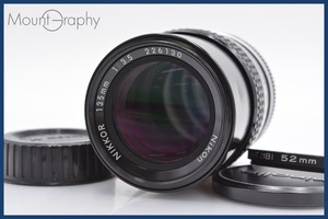 ★極上美品★ ニコン NIKON NIKKOR 135mm F3.5 Ai 前後キャップ&レンズフィルター付 ★完動品★ 同梱可 #yk16