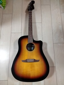 fender redondo player sb wn フェンダーレドンドプレーヤー、SB WN スプルースウッドトップサンバースト中古 現状品