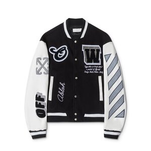 OFF-WHITE オフホワイト JACKET ジャケット スタジャン XLサイズ