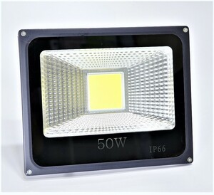 6台セット！【特大COBチップ搭載】LED50W投光器 6500K白色 IP66 屋外照明！