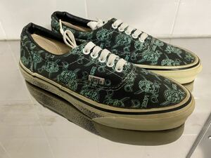 90s USA製 VANS ERA スカルパイレーツ US7.5 新品 サイドテープ