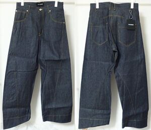 24SS YUKI HASHIMOTO ユキハシモト PT-01-0003R TWISTED JEANS INDIGO ツイスト ジーンズ デニム 46