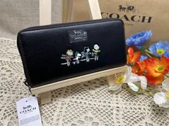 COACH 財布コーチ長財布 シグネチャー アコーディオン ジップラウンドファスナー スヌーピー COACH SNOOPY  プレゼント ギフト 贈り物 財布 メンズ 財布 レディース ブランド 新品 未使用16122B B213 KF5G8