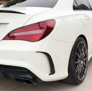 スポーティ全開♪ ベンツ カーボン ルック リアバンパー ガーニッシュ X117 CLA180 CLA220 CLA250 CLA45 AMG シューティングブレーク