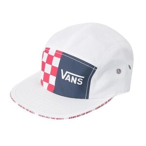 新品 VANS ヴァンズ キャップ 白 帽子 チェッカーチェック柄 ロゴ LOGO Nation Rim PT. Jet Cap