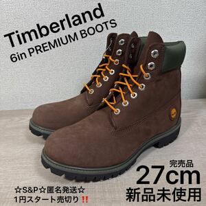 1円スタート売切り 新品未使用 27cm Timberland ティンバーランド A5RBM PREMIUM BOOTS 6インチ プレミアム ウォータープルーフ ブーツ