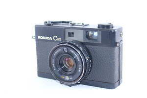 ★実用美品★コニカ KONICA C35 ブラック ★露出計・シャッターOK★#G258