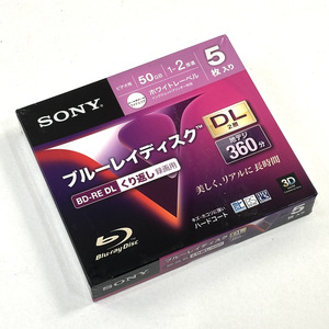 【未開封品】SONY ブルーレイディスク BD-RE DL 50GB 5枚入り 5BNE2VDPS2 ソニー 24F 北2