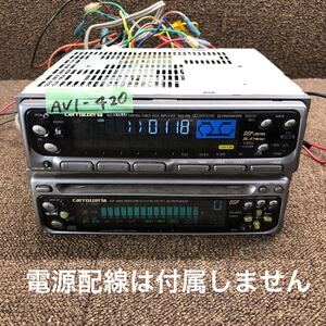 AV1-420 激安 カーステレオ Carrozzeria Pioneer KEH-P88 CDS-P77 CDプレーヤー カセットデッキ 本体のみ 簡易動作確認済み 中古現状品