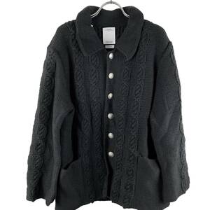 VISVIM(ビズビム) Twist Thick Short Length Knit Jacket (black)