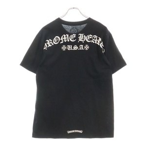 CHROME HEARTS クロムハーツ CH ARCH USA BACK PRINT S/S TEE CHアーチロゴ バックプリントロゴ 半袖Tシャツ カットソー ブラック