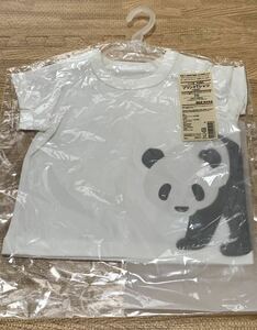 【新品未使用】無印良品 プリントＴシャツ パンダ ７０半袖Tシャツ