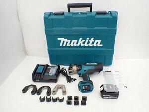 makita マキタ 18V充電式圧着機 TC300DRG ケース/バッテリー/充電器/ダイス/説明書付 ∽ 70267-2