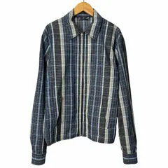 アクネ ストゥディオズ Acne Studios 16SS チェック ジップアップ ブルゾン 46 ブルー グレー MALCOM PSS16