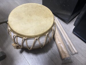 柏0710 和太鼓 平太鼓 和楽器 打楽器 太鼓 楽器 レトロ　美品