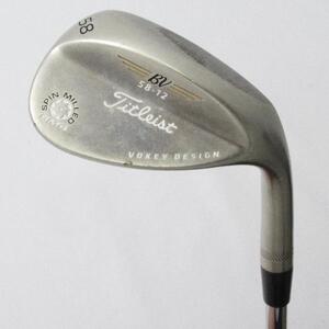 タイトリスト Vokey Vokey SPINMILLED SM4 ブラックニッケル ウェッジ スチールシャフト 【58-12】 シャフト：スチールシャフト