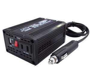 同梱可能 インバーター 2WAY 最大300W 定格120W 車 発電機 DC12V AC100V DC5V コンセント USB端子 2.1A シガーソケット EM-251 エマーソン